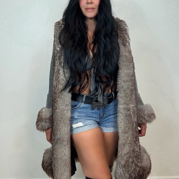 🎸  PENNY LANE COAT FREE PEOPLE VINTAGE ROSE BOWL CIRCA 1970’S🤘🏽 - Picture 1 of 11